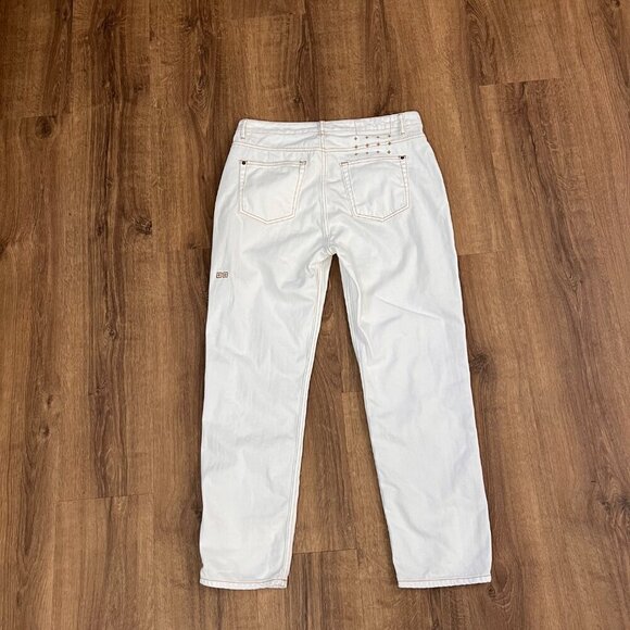Ksubi White Jeans Back Cross Embroidery Branding Sz 31 - Picture 9 of 11